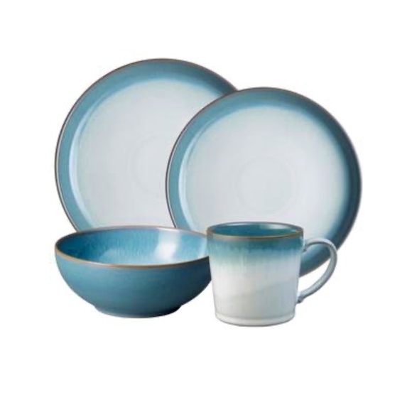 Denby Other - Denby Azure Haze 4-Piece Place Setting – Handcrafted Stoneware – NWT